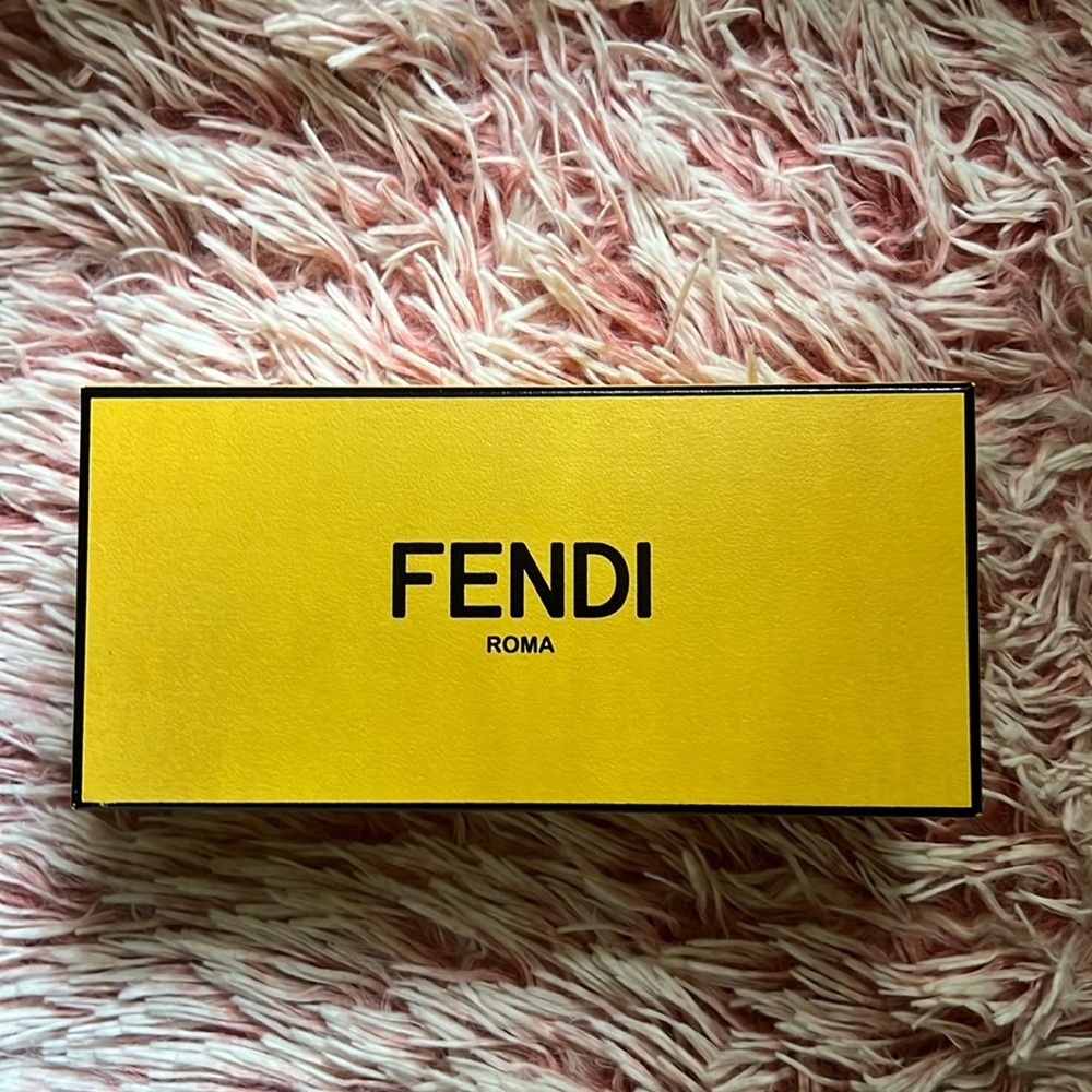 Fendi Roma Yellow Black Empty Sunglasses Box New